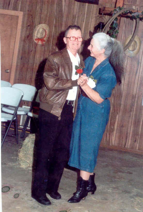 Larry Lamar Lanning dancing with his wife Kathryn